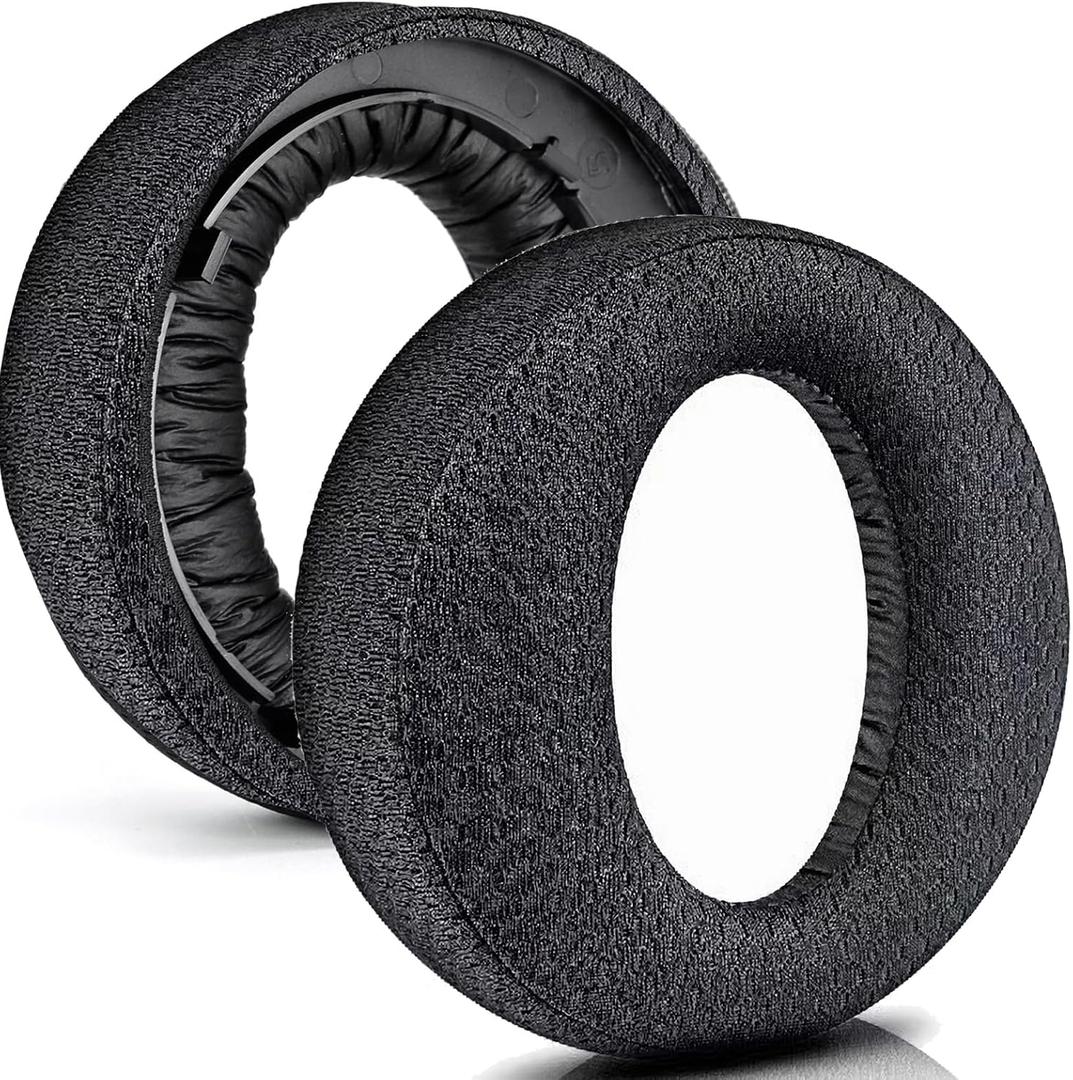 PS5 Ear Pads Replacement Ear Cushions for Sony PlayStation 5 Pulse 3D PS5 Wireless Headphones, Headset Earpads, Ear Cups Repair Parts(Breathable Mesh Fabric)