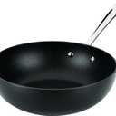 All-Clad Hard Anodized Expert Nonstick 10-Inch Wok Pan, Stay-Cool Handle, Dishwasher-Friendly, Oven-Safe Up to 500°F, Wok for Stir Fry, Induction Ready, Compatible with All Cooktops, Black