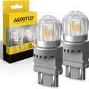AUXITO 3157 LED Bulb Turn Signal Amber Yellow Super Bright, 3056 3156 4057 4157 LED Light for Blinker Turn Signal Lights, Brake Tail Lights, Side Marker Light, Parking Light, Pack of 2