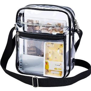 USPECLARE Clear Purse Bag for Stadium Events Clear Messenger Bag for Men and Women