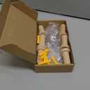 6 Pcs Wood Wall Hooks  Decorative Wooden Hooks for Wall Mount, Unique Boho Wooden Pegs Bag Hangers, Entryway Hat Hooks for Hanging Towel, Coat, Cap, Backpack (Beech Wood)