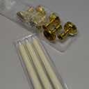 Gold Taper Candle Holder Vintage: Small Candlestick Holders Metal Candle Sticks Holder Decor Antique Decoration for Dinning Table Mantel Wedding Centerpieces Christmas Party Set of 6