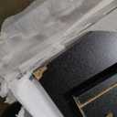 DWVO Modern TV Stand for 75 Inch TVs, Entertainment Center with LED Lights, TV Console with Storage Cabinets & Movable Partition for Living Room, Black