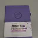 Address Book with Alphabetical Tabs, Large Hardcover Password Book, Address Organizer Keep Track of Phone Numbers, Special Days, Birthdays, Anniversaries and Notes(7x 10, Light Purple)