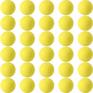 Mini Soft Foam Balls Assorted Play Balls Lightweight for Crafts, Birthday Party Favors and Gifts (1.57", yellow)