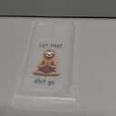 CCFUNCASE Compatible with iPhone 14 Pro Max Case Clear Cute for Women - Rugged Phone Cases Funda Protector Cover Skin (Brown Bradypod Sloth Meditating)