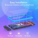 7 x 4 Pack Tempered Glass Screen Protector for Nintendo Switch 2 7.9 inch 2025, with Easy Installation Frame, Bubble Free, HD-Clear, Anti-Scratch, Touch Sensitive, Full Coverage Switch 2 accessories