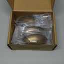 10 Pack 3 Inch Antique Brass Cup Drawer Pulls Vintage Brass Cabinet Handles Brass Cabinet Pulls for Kitchen Cabinets 1886 Drawers Bedroom Dresser Bathroom Vanity Cupboard