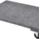24-370 24in. x 16in. 1000 lb. Capacity Hardwood Solid Deck Dolly with Carpet