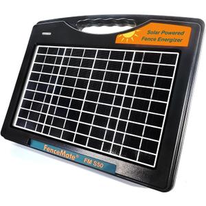 FenceMate Solar Powered Fence Charger 0.65J to 30 Miles for Containment of Livestock, Poultry or Hobby Farming, Portable Electric Fence Charger for Exclusion of Nuisance or Wild Animals Low Impedance