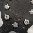 ZUXNZUX Crampons, Ice Cleats for Shoes and Boots, Silicone Stainless Steel Grippers Shoe Spikes Grips Traction for Ice Snow, Winter Hiking Climbing Ice Fishing (Large)