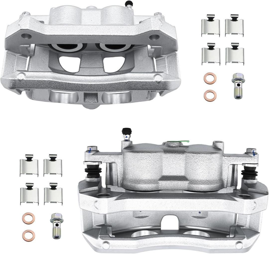 Betthand Front Brake Calipers 18B5404+18B5405 Replace for 2012-2020 Ford F150, FRC12615+FRC12616, CL3Z2B120A+CL3Z2B121A, FL3Z2B120A+FL3Z2B121A, 19336876+19336877, 2.7/3/3.3/3.5/3.7/5/6.2L