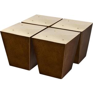 3 inch Furniture Legs Wood Sofa Legs, Universal Couch Legs Bed Risers Replacement Dresser Legs for Futon, Ottoman, Love Seat, Easy to Install, for U.S.Made and Other Furniture