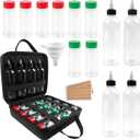 Camping Portable Spice Set with 12 Spice Containers Storage Bottle Pepper & Salt Spice Shakers, Separable Storage Bag for Outdoor Travel Camping BBQ Picnic Seasoning Kit Carrying Case