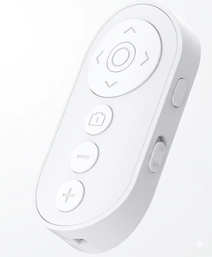 Wireless Camera Remote Control with Zoom for iPhone & iPad, Versatile Shutter with Front/Rear Camera Switch for Photo & Video, Smartphone Remote Clicker for TikTok 