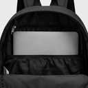 TRAILKICKER Black School Backpack, 17 Inch Laptop Backpack for College, Work & Travel, Lightweight Water-Resistant 25L Bookbag with Side Pockets