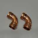 Viega 77317 ProPress Zero Lead Copper 90-Degree Elbow 2PCS