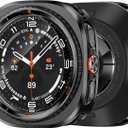 3 in 1 Metal Case for Samsung Galaxy Watch Ultra 47mm with Screen Protector, Rugged Metal Bumper with 9H Tempered Glass Film + Back Cover for Galaxy Watch Ultra 47mm