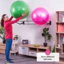 Exercise Ball Holder | Organize Your Space | Wall Mounted Rack | Yoga Ball Holder | Exercise Wall Mount | Fitness Therapy & Stability Rack | For Gyms, Studios, Home Gyms