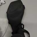 RIBONGZ Block Heels Prom Heeled Sandals for Women Chunky Square Open Toe Strappy High Heels Ankle Strap Wedding Bridal Shoes High Heel Sandals for Party Dress (9.5, Black)