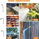 Sealegend 8FT Pressure Washer Extension Wand for Gutter Cleaning, Upgrade Power Washer Accessories with 6 Spray Nozzle Tips, 3 Gutter Cleaner Attachments Curved Rod, 1/4" Quick Connect, 4000 PSI