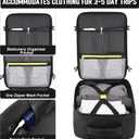 HILOMON Black Travel Backpack for Men Women, TSA Approved Personal Item Size 18x14x8 Under Seat Backpack for Airplanes 15.6inch Laptop 30L Luggage Carry On Bag