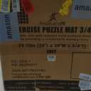 ProsourceFit Extra Thick Puzzle Exercise Mat 3/4", EVA Foam Interlocking Tiles for Protective, Cushioned Workout Flooring for Home and Gym Equipment, Grey 4-Pack, 3/4" Thick 96 Square Feet