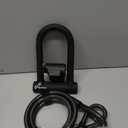 Sportneer Bike Lock: Heavy Duty Anti Theft Bike U Lock with 5ft Security Steel Cable - 17mm Shackle Bicycle U-Locks with 2 Keys & Mounting Bracket for Road Mountain Bike, Size 7.76''x5.02'', 1.64lb