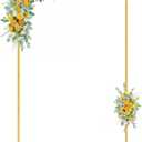 Wokceer Wedding Arch Backdrop Stand 6.6x4 FT Square Wedding Arches for Ceremony Gold Metal Balloon Arch Frame for Wedding Birthday Party Garden Arbor Anniversary Event Christmas Decor