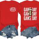 Gameday Outfits Women Cute Football Shirts Sunday Funday Game Day Graphic Tee Tank Tops XXL