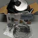 Cuisinart WAF-F30 Round Flip Belgian Waffle Maker, Black/Silver, 1 inch thick