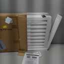 WELLAND Wooden Freestanding Pet Gate, 4 Panel 24 Inch Step Over Fence, Expands Up to 80" Wide, Foldable Indoor Dog Gate Puppy Safety Fence, White