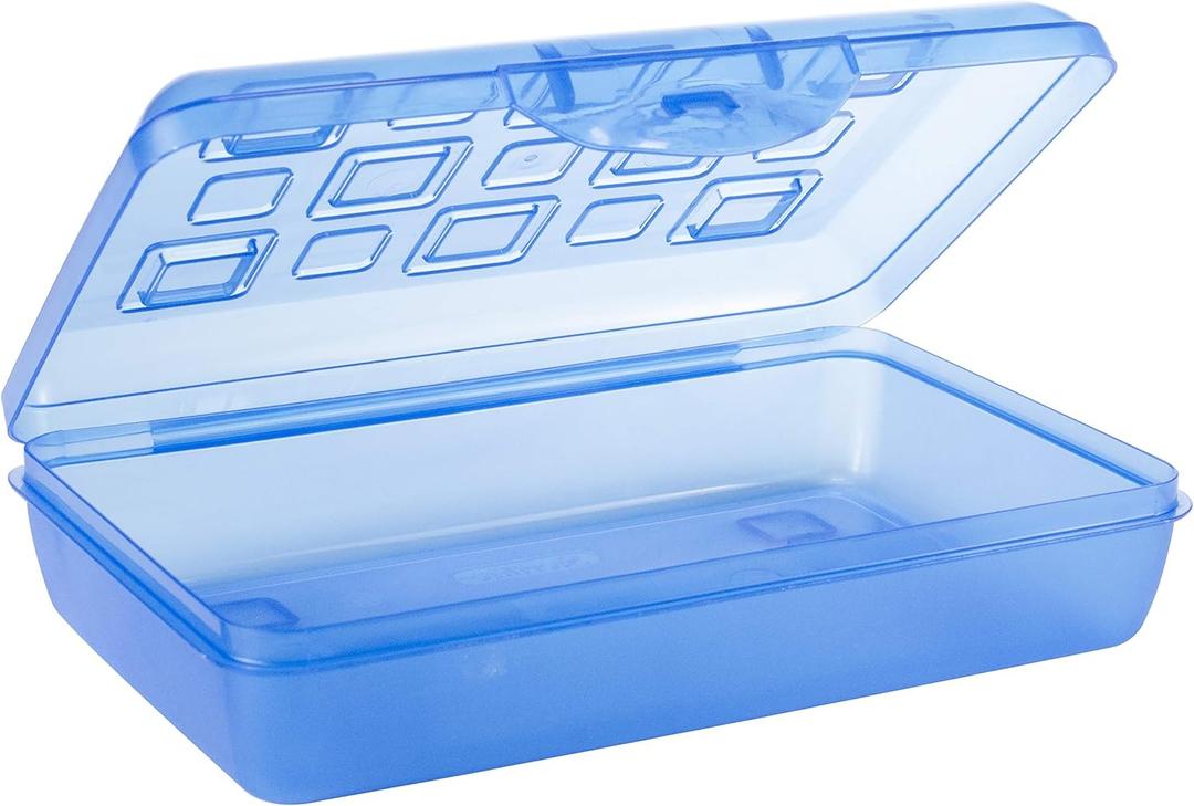 Sterilite Pencil Box with Splash Tint Lid (17224812),Multicolor
