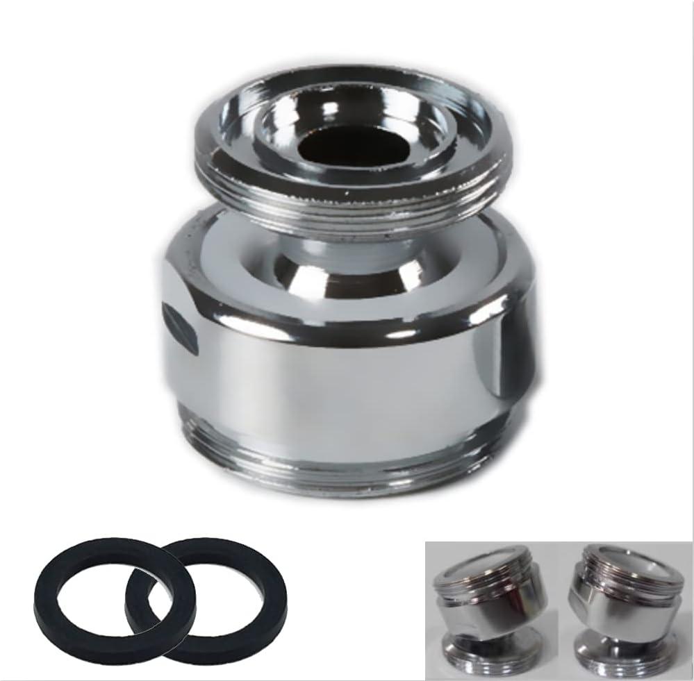 360 Degree Swivel Faucet Adapter, 24mm Male to 22mm Male NPT Thread Brass Kitchen Sink Faucet Adapter Water Purifier Tap Aerator Connector