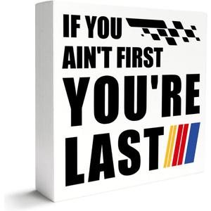Racing Gifts for Women Men, Racing Race Car Decor for Home Room Man Cave, Race Racing Decorations for Room, Car Lover Gifts for Racing Lover Men Women, Last