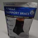 Slim-Fit Ankle Brace for Sprained Ankle, Quick Lace Up Ankle Support for Women Men with 2 Auto-Shaped Pads, Air Fabric Cool Ankle Stabilizer for Injury Recover, Running,Sports,S(10-11.6)