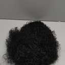 27 Inch Drawstring Ponytail Extension for Black Women Deep Curly Ponytail Extension Synthetic Mixed with Human Hair Hairpieces Afro Kinky Curly Pony Tail for Daily Use (Black)