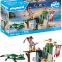 PLAYMOBIL Starter Pack 71473 Pirate with Alligator from 4 Years, Einheitsgre