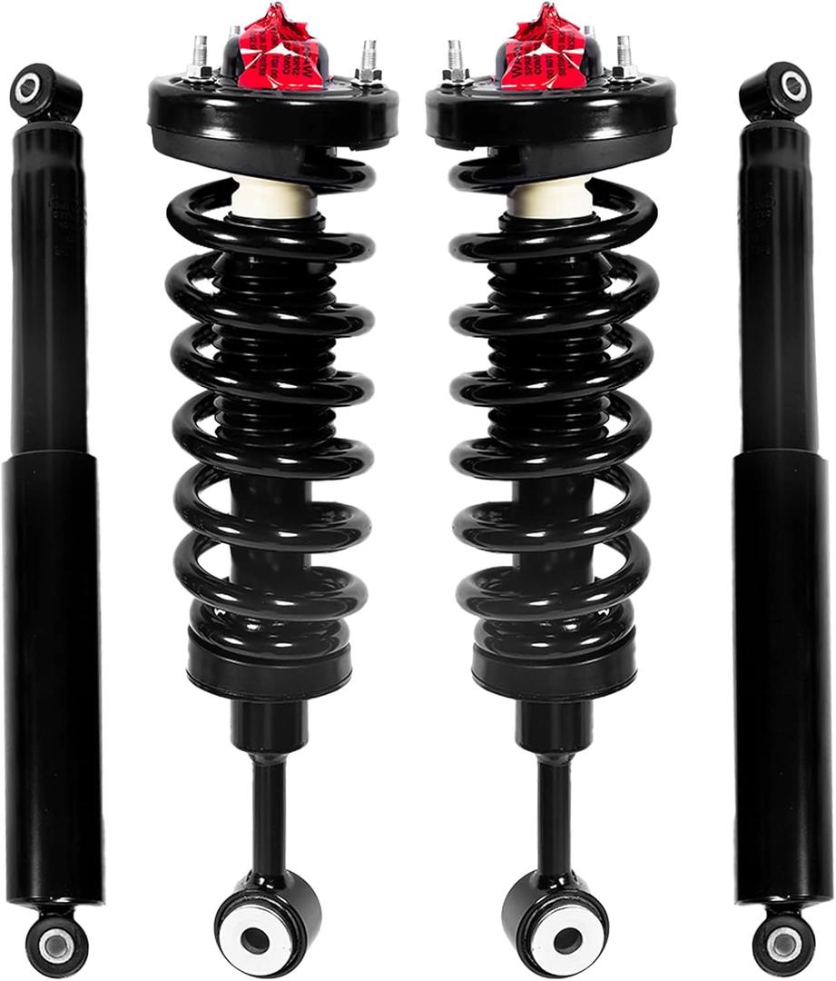 Front and Rear Complete Struts Spring Assemblies Shock Absorbers Compatible with 2004-2008 Ford F150#171361 911262