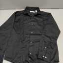 Calvin Klein Boys' Long Sleeve Sateen Dress Shirt, Button-Down Style with Cuffs & Shirttail Hem