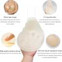 Invisible Lift Sticky Bra for Large Breasts - Women's Seamless Backless Strapless Push Up Adhesive Silicone Bra (Beige, L)