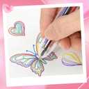 3 x 24 Pcs Valentines Day 6-In-1 Multicolor Retractable Ballpoint Pens Bulk with Cards Party Favors School Office Gifts Exchange Classroom Rewards Goodie Bags for Kids Students Teachers Teens Adults
