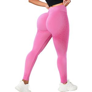 POWERASIA Ignite Hidden Scrunch Butt Lifting Leggings for Women Tummy Control Yoga Pants Boom Booty Lift Workout Legging (Pink, L)