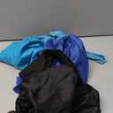 3Pcs Silk Bonnet for Sleeping Women, Satin Hair Bonnets for Curly Hair, Jumbo Bonnet with Tie Band Braids (A14-Black+Cyan Blue+Dark Blue)