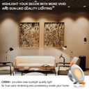 2 Inch LED Recessed Lighting, Dimmable Downlight 3W(35W Halogen Equivalent), 3000K Warm White Ceiling Light, CRI80, Silver Trim with LED Driver(4 Pack)