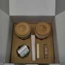 WOODENFUN Pretend Play Coffee Cup Toys,Wooden Play Kitchen Accessories,Fake Food Play for Kids Kitchen,Educational Toy for Toddler Children Birthday Gift