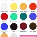 Colorful 14 Colors Permanent Fabric Paint for Furniture, 16.65 oz (500 ml) Fabric Paint for Clothes, Soft Rich Pigment Non-Toxic Textile Paint for Fabric DIY Crafts T-shirts Shoes Jeans for Adult