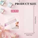 Crtiin 120 Pcs Washi Tape Cards Organizer with Storage Box Portable Washi Tape Holder & Display Board for Scrapbooking, Journaling, DIY Crafts, Travel (5.9 x 2 Inch)