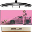 MPCO. Original Large Gaming Desk Mat 36" x 17" Aeroglyde Manga Motors Shinobu-s-Supra Full Desk Mouse Pad for Smooth Precision Non-Slip, Washable Extra-Large PC Mouse Pad for Gaming Sessions AeroGlyde Shinobu-s-Supra