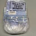 2 x Colingmill 24 Pcs Christmas Gingerbread PVC Gift Bags Bulk with Handles Treat Candy Goodies Clear Bags 6.3 x 5.9 x 2.8 Inch for Xmas Decoration Holiday Gingerbread Party Favors Supplies (Brown)